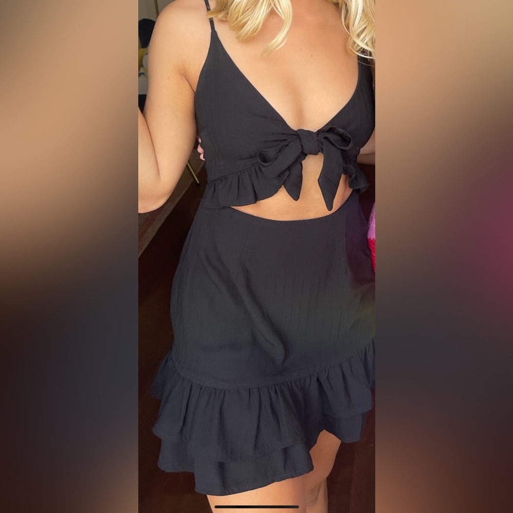 Black Cut out dress